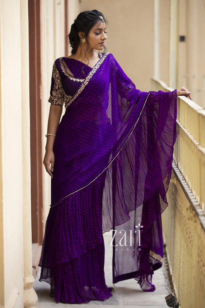 Celebrity's Turquoise Ramayan Saree